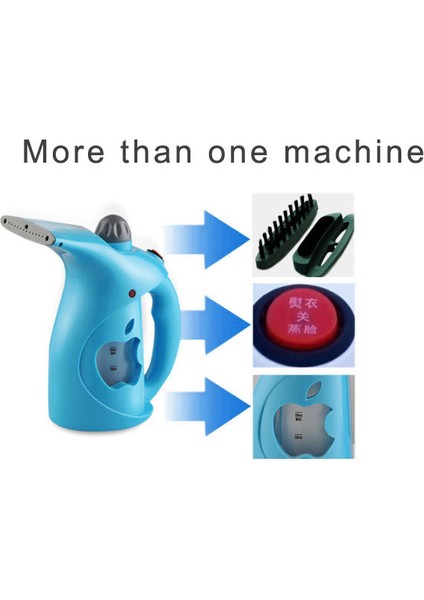 Mavi Ab Portatif Giysi Buharlayıcısı 1500W Ev Kumaş Buharlı Ütü 280ML Mini Taşınabilir Dikey Hızlı Isı Giysi Ütüleme Için (Yurt Dışından)