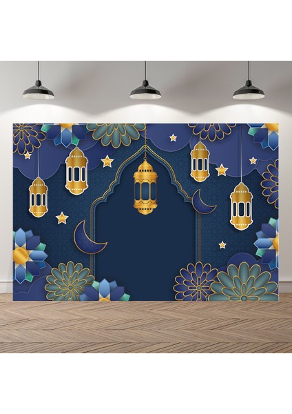 SK2816 Ince Vinil 180X120CM Seekpro Fotoğraf Arka Planları Cami Ramazan Mavi Kraliyet Kareem Mübarek Parti Poster Bebek Doğum Günü Fotoğraf Arka Planları Fotoğraf Çağrısı (Yurt Dışından)