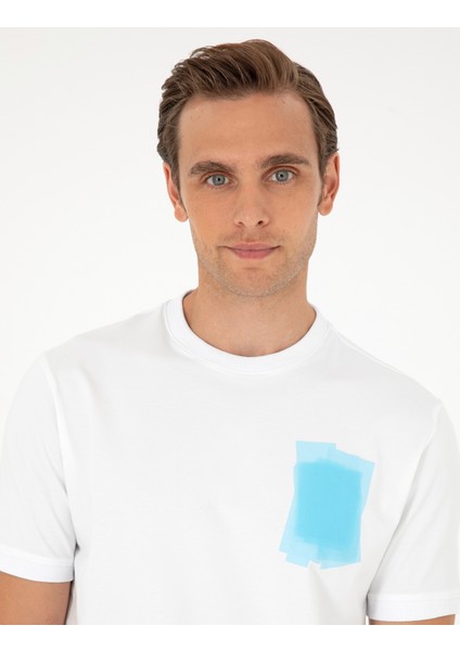 Erkek Lacivert Regular Fit Tişört 50282045-VR033