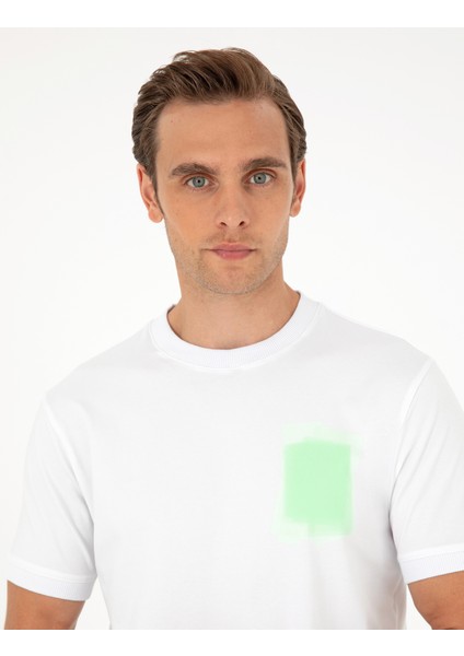 Erkek Açık Gri Regular Fit Tişört 50282045-VR001