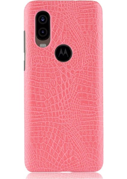 Motorola One Vision Klasik Timsah Moda Için Şık Klasik Kılıf (Yurt Dışından) modelleri