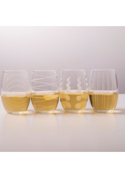 5095528 Cheers 4lü 480ml Ayaksız Şarap Kadehi Seti
