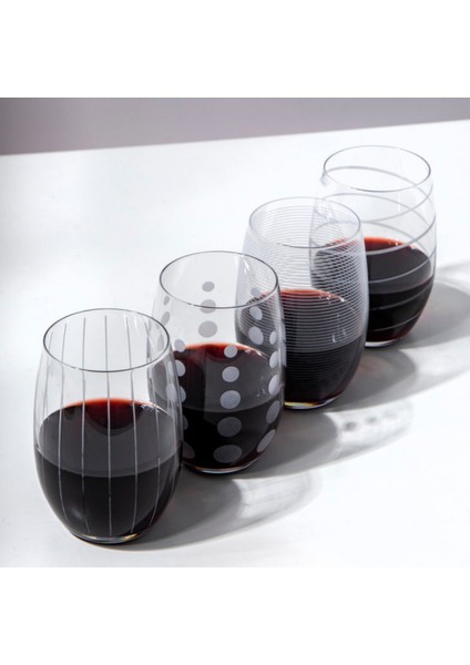 5095528 Cheers 4lü 480ml Ayaksız Şarap Kadehi Seti