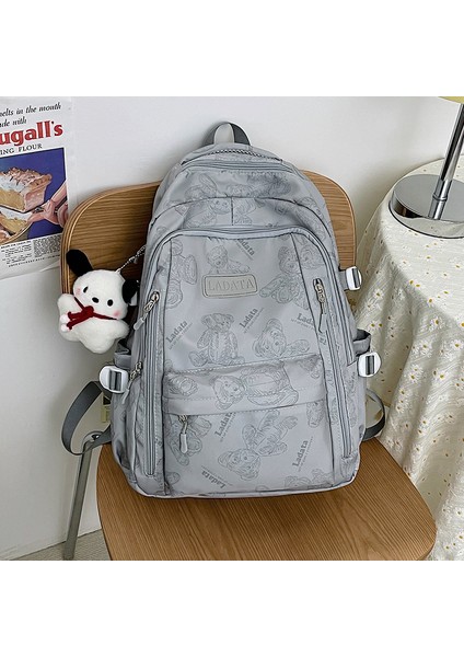 Modaya Uygun, Modaya Uygun, Gündelik, Basit, Baskılı, Büyük Kapasiteli, Üniversite Tarzı Okul Çantası (Yurt Dışından)