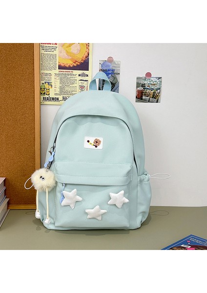 Kızlar Için Okul Çantaları, Ortaokul Öğrencileri, Kızlar Için Basit, Büyük Kapasiteli, Çok Yönlü Sırt Çantaları, Yıldız Sırt Çantaları (Yurt Dışından)