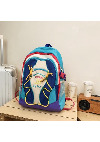 Okul Çantası Kadın Üniversite Öğrencisi Rahat Çok Yönlü Kız Sırt Çantası Ortaokul ve Lise Öğrencisi Büyük Kapasiteli Sırt Çantası (Yurt Dışından)