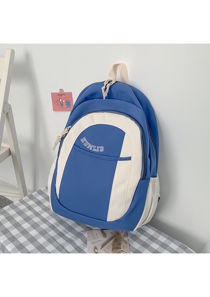 Okul Çantası, Basit, Modaya Uygun, Kişiselleştirilmiş, Çok Yönlü Sırt Çantası, Gündelik Açık Hava Seyahati Kampüs Sırt Çantası (Yurt Dışından)