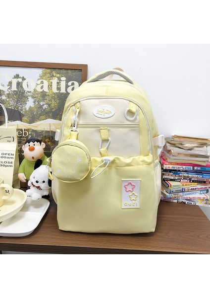 Sevimli Kız Sırt Çantası Kız Lise Öğrencisi Sırt Çantası Büyük Kapasiteli, Yüksek Değerli Kadınlar Için Sırt Çantası (Yurt Dışından)