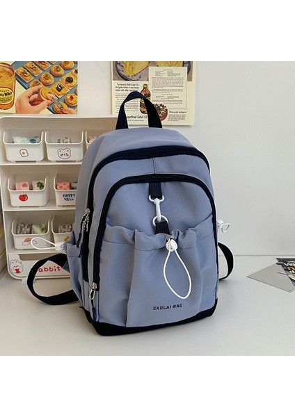 Yakışıklı Üniversite Öğrencisi Grubu Sırt Çantası 2024 Kadın Kore Tarzı Moda Büyük Kapasiteli Okul Çantası Kolej Kadın Gündelik Sırt Çantası (Yurt Dışından)