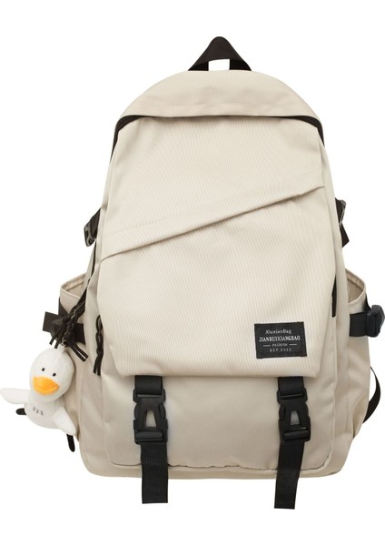 Sırt Çantası Erkek Basit ve Çok Yönlü Büyük Kapasiteli Bilgisayar Seyahat Sırt Çantası Kadın Ortaokul Öğrencisi Lise Öğrencisi Üniversite Öğrenci Çantası (Yurt Dışından)