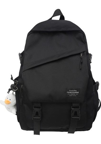 Sırt Çantası Erkek Basit ve Çok Yönlü Büyük Kapasiteli Bilgisayar Seyahat Sırt Çantası Kadın Ortaokul Öğrencisi Lise Öğrencisi Üniversite Öğrenci Çantası (Yurt Dışından)