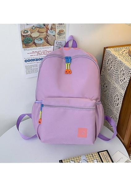 Erkekler ve Kızlar Için Okul Çantası, Sevimli Öğrenci Sırt Çantası, Ortaokul ve Lise Öğrencisi Gündelik Sırt Çantası, Büyük Boy (Yurt Dışından)