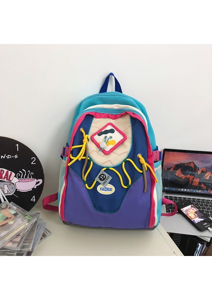 Sevimli Yaratıcı Sırt Çantası, Lise Öğrencisi Bilgisayar Çantası, Çok Fonksiyonlu Büyük Kapasiteli Rahat Sırt Çantası (Yurt Dışından)