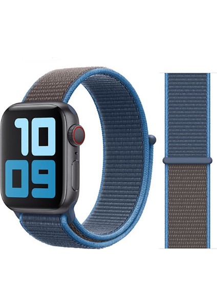 Casemax Watch Ultra 49MM Kordon Uyumlu Krd-03 Hasır Strap Kayış Zore - 55-Surf Blue