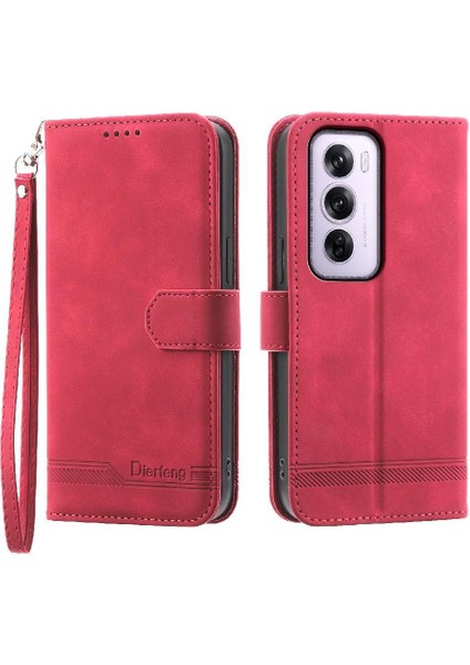 Oppo Oppo 12 Pro 5g Premium Bileklik Kart Yuvaları Nakit Cep Için Flip Case (Yurt Dışından)