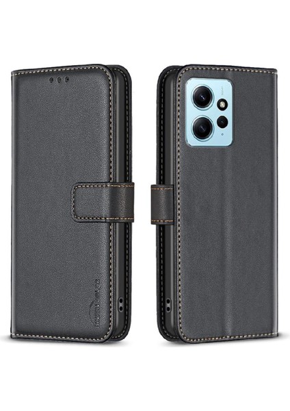 Xiaomi Redmi Not 12 Için Flip Case 4g Iş Çoklu Kart Yuvası Deri (Yurt Dışından)