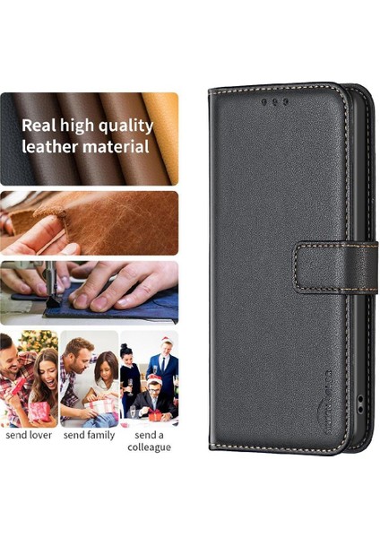 Xiaomi Redmi Not 12 Için Flip Case 4g Iş Çoklu Kart Yuvası Deri (Yurt Dışından)