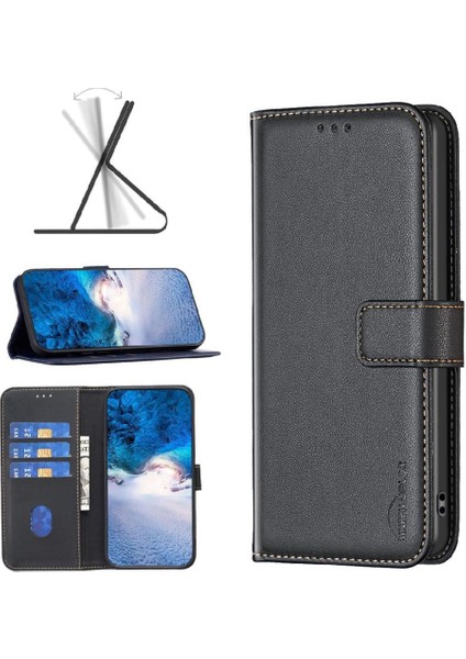 Xiaomi Redmi Not 12 Için Flip Case 4g Iş Çoklu Kart Yuvası Deri (Yurt Dışından)