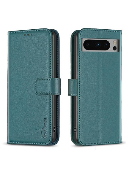 Google Pixel 8 Pro Çok Renkli Deri Kılıf Çoklu Kart Yuvası Için Flip Case (Yurt Dışından)