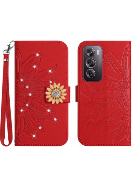 Oppo RENO12 Için Kılıf 5g Kart Tutucu Flip Cüzdan Kredi Kartı Darbeye Tpu (Yurt Dışından)