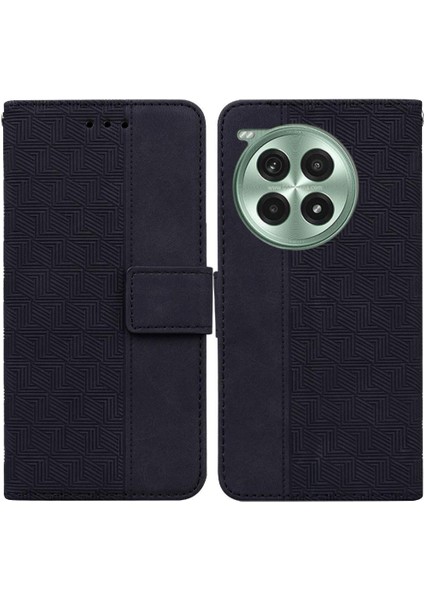 Oneplus Ace 3 Pro Flip Için Flip Case Folio Premium Pu Deri Cüzdan Kapak (Yurt Dışından)