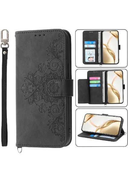 Onur 200 Darbeye Dayanıklı Kabartmalı Bileklik Çoklu Kredi Kartı Için Flip Case (Yurt Dışından)