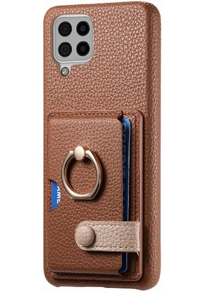 Samsung Galaxy A22 4g Kart Yuvaları Premium Dokulu Deri Yüzük (Yurt Dışından) indirimleri