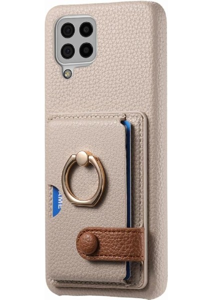 Samsung Galaxy A22 4g Kart Yuvaları Premium Dokulu Deri Yüzük (Yurt Dışından) indirimleri