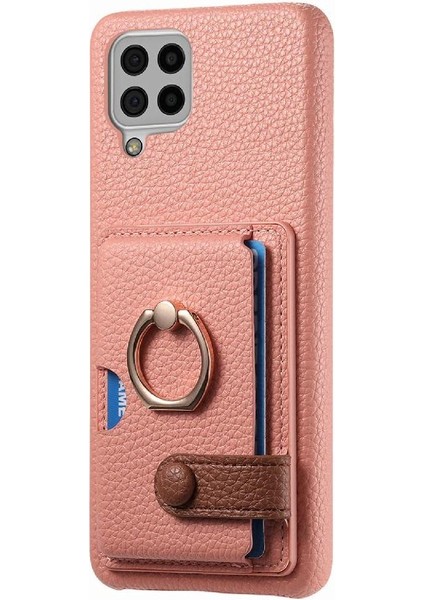 Samsung Galaxy A22 4g Kart Yuvaları Premium Dokulu Deri Yüzük (Yurt Dışından) indirimleri