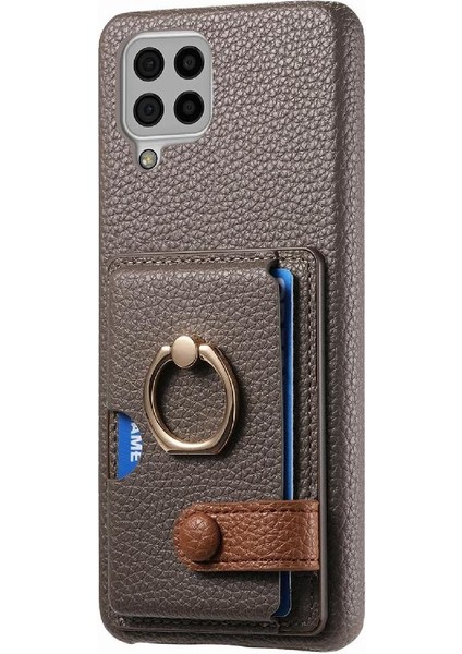 Samsung Galaxy A22 4g Kart Yuvaları Premium Dokulu Deri Yüzük (Yurt Dışından) fırsatları