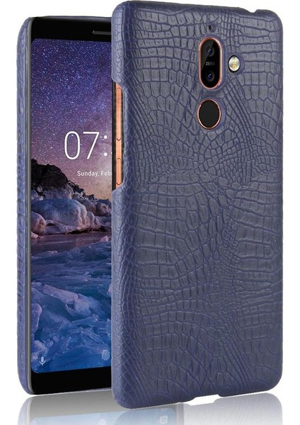 Nokia 7 Plus Anti Scratch Klasik Timsah Kapağı Için Şık Klasik Kılıf (Yurt Dışından)