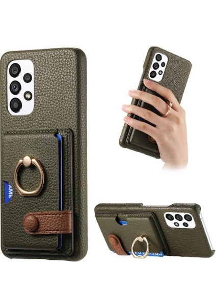 Samsung Galaxy A52 5g Kart Yuvaları Halka Standı Premium Dokulu (Yurt Dışından)