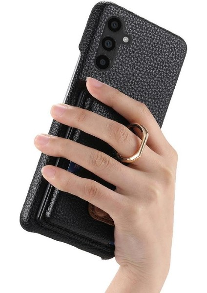 Samsung Galaxy A34 Halka Standı Kart Yuvaları Premium Dokulu Deri (Yurt Dışından) indirimleri