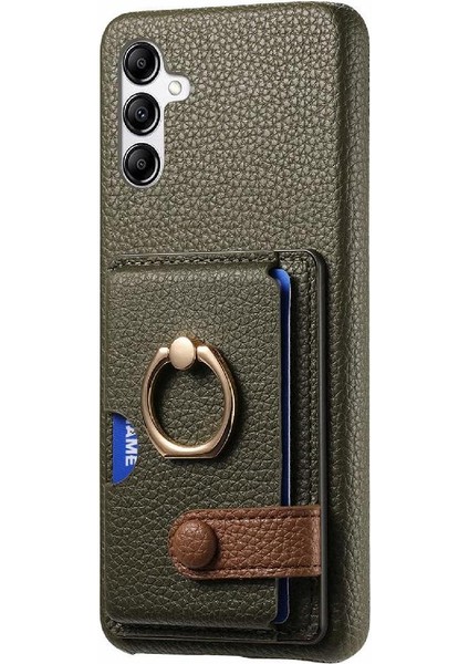 Samsung Galaxy A14 5g Halka Standı Kart Yuvaları Premium Dokulu (Yurt Dışından)