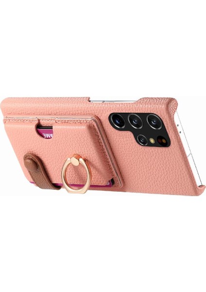 Samsung Galaxy S22 Ultra Halka Standı Kart Yuvaları Premium Dokulu (Yurt Dışından) fiyatları
