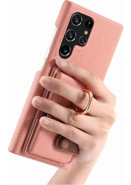 Samsung Galaxy S22 Ultra Halka Standı Kart Yuvaları Premium Dokulu (Yurt Dışından) modelleri