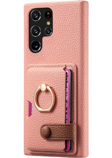 Samsung Galaxy S22 Ultra Halka Standı Kart Yuvaları Premium Dokulu (Yurt Dışından) indirimleri