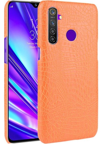 Realme Q/realme 5 Pro Uyumluluk Klasik Kapak Için Şık Klasik Kılıf (Yurt Dışından)