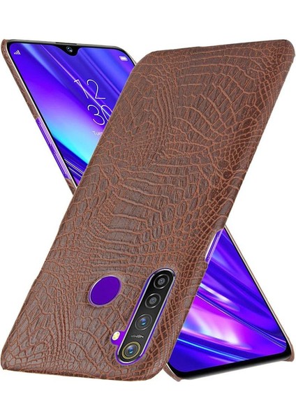 Realme Q/realme 5 Pro Uyumluluk Klasik Kapak Için Şık Klasik Kılıf (Yurt Dışından)