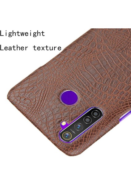 Realme Q/realme 5 Pro Uyumluluk Klasik Kapak Için Şık Klasik Kılıf (Yurt Dışından)