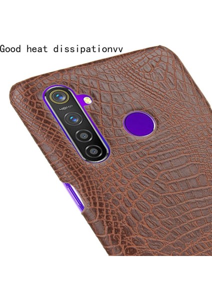 Realme Q/realme 5 Pro Uyumluluk Klasik Kapak Için Şık Klasik Kılıf (Yurt Dışından)