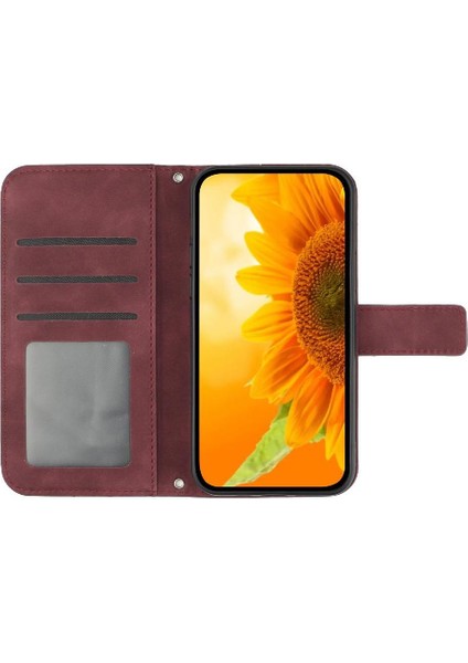 Oppo RENO12 5g Kabartmalı Ayçiçeği Flip Cüzdan Telefon Kılıfı Için Pu (Yurt Dışından) fiyatları