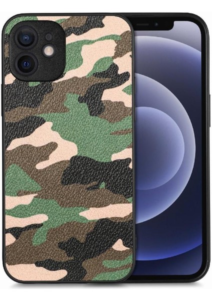 Mays Home1 IPhone 12 Için Kılıf Hafif Camo Tasarım Kablosuz Şarj Özgürlük Anti (Yurt Dışından)