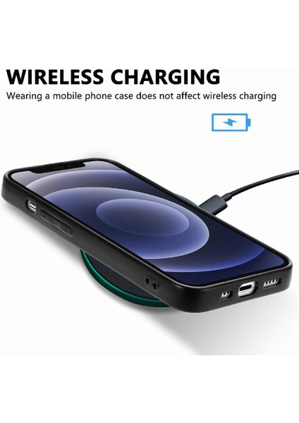 IPhone 12 Için Kılıf Hafif Camo Tasarım Kablosuz Şarj Özgürlük Anti (Yurt Dışından)