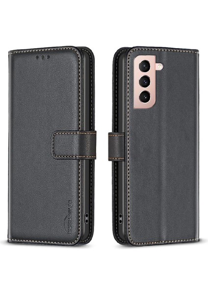 Samsung Galaxy S21 Çoklu Kart Yuvası Deri Çanta Cüzdan Için Flip Case (Yurt Dışından)