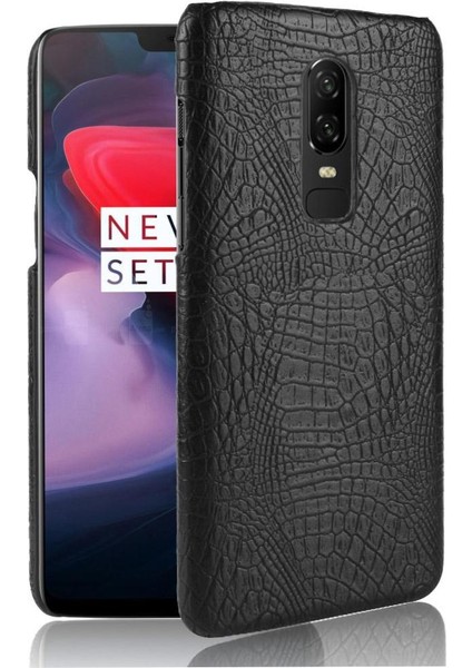 Oneplus 6 Klasik Timsah Moda Uyumluluğu Için Şık Klasik Kılıf (Yurt Dışından)
