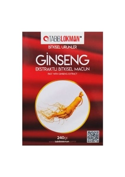 Tabib Lokman Ginseng Karışımlı Bitkisel Macun 240 Gr.