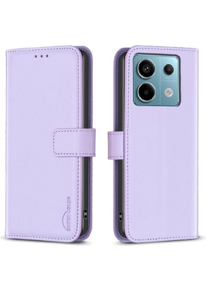 Xiaomi Poco X6 Cüzdan Çoklu Kart Yuvası Deri Kılıf Iş Için Flip Case (Yurt Dışından)