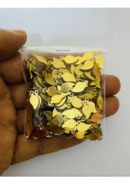 Küçük Düz Yaprak Gold Pleksi Kalın Pul. 20GR indirimleri