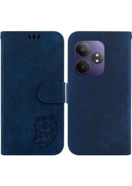 Realme Gt Neo6 Flip Folio Cüzdan Kılıf Kart Cep Kabartmalı Sevimli (Yurt Dışından)